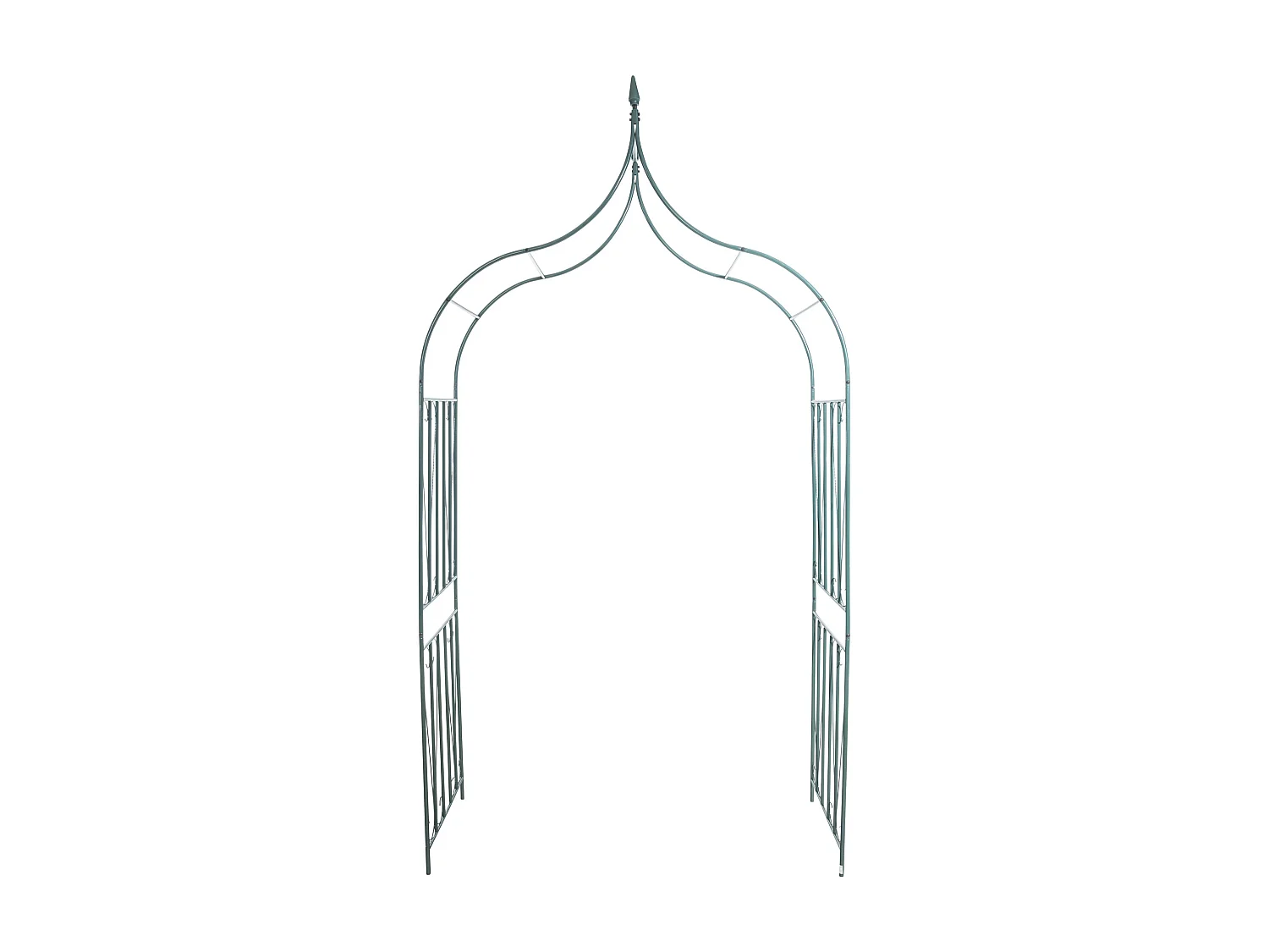 Rozenboog - Metalen - groen - 60er