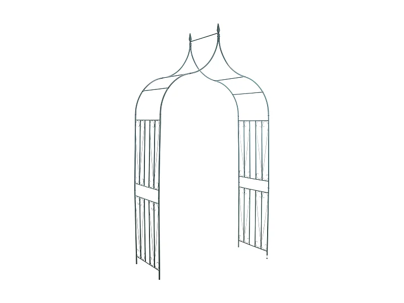 Rosenbogen - Metall - grün - 60er