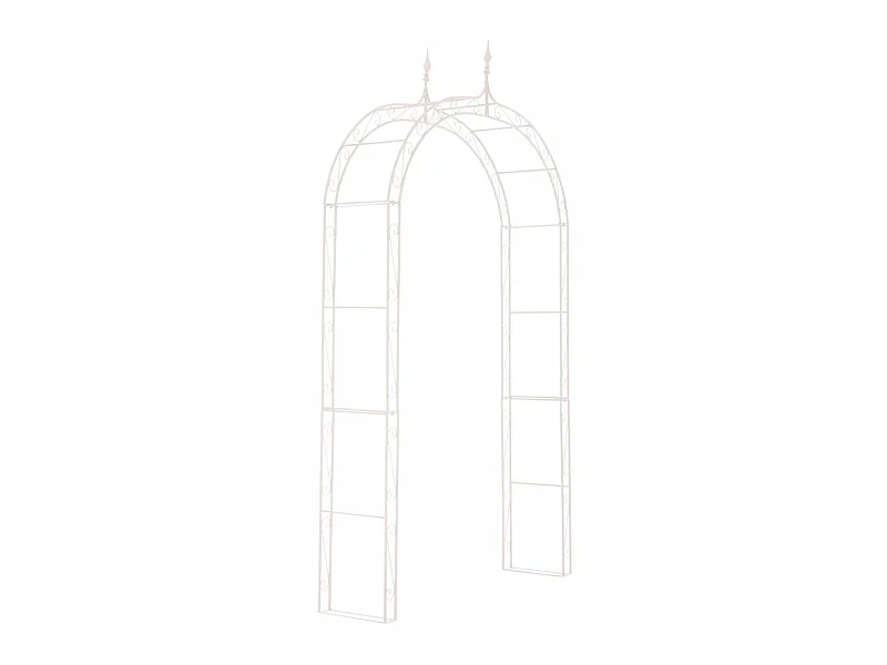 Arche à rosiers - Métal & Métal - Blanc - Lenz