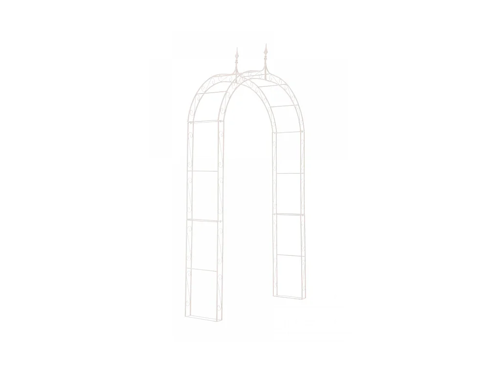 Arche à rosiers - Métal & Métal - Blanc - Lenz