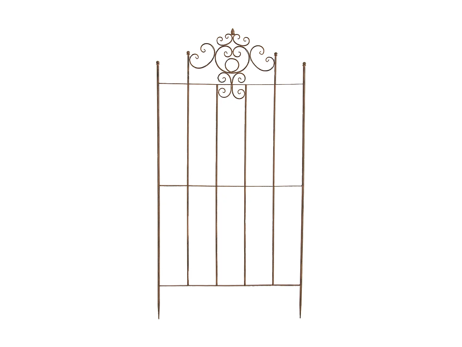 2er Set Rankgitter - Metall & Metall - antik braun - Paula