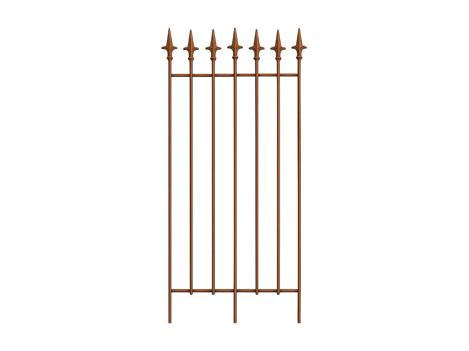 Rankgitter - Metall - antik braun - Elisa