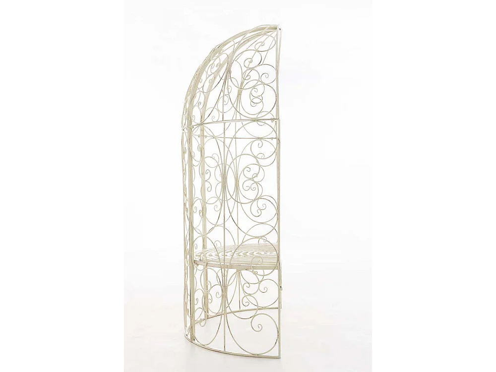 Arche à rosiers - Métal & Noyer - Crème antique - Rosie