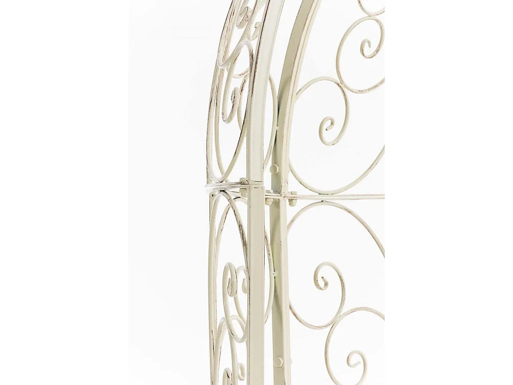 Arche à rosiers - Métal & Noyer - Crème antique - Rosie