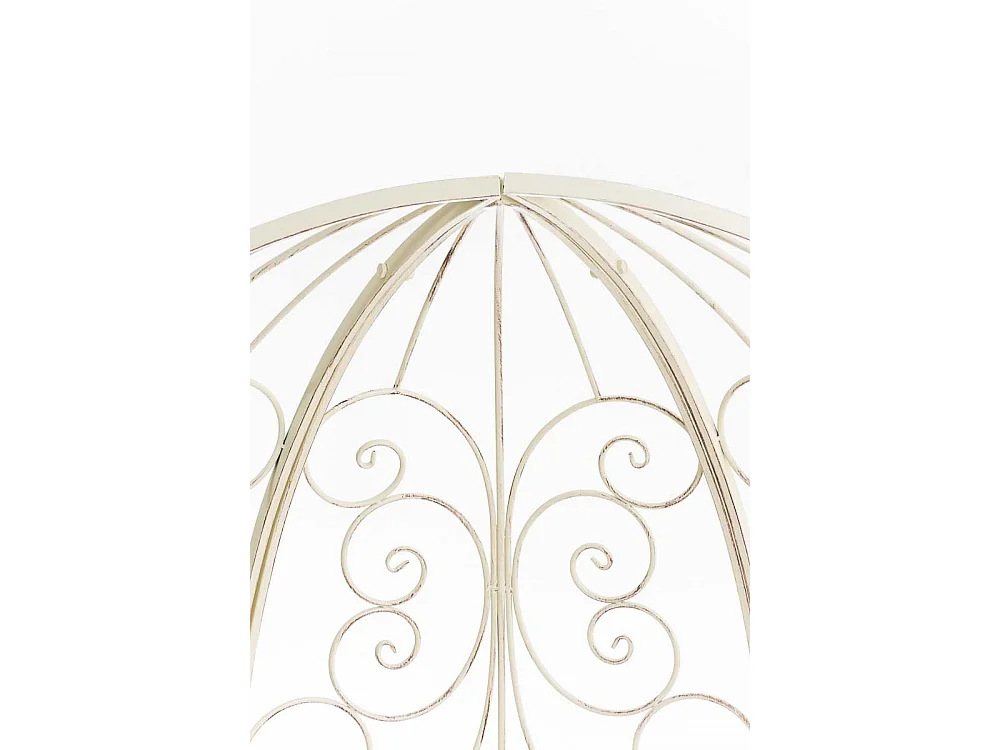 Arche à rosiers - Métal & Noyer - Crème antique - Rosie