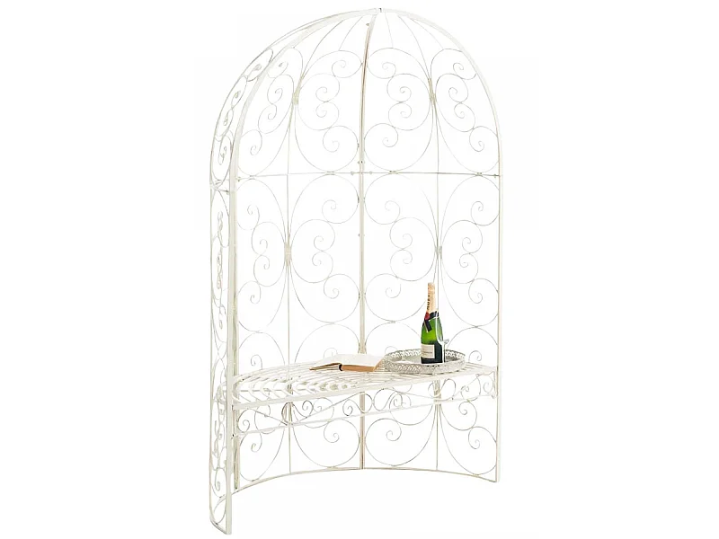 Arche à rosiers - Métal & Noyer - Crème antique - Rosie