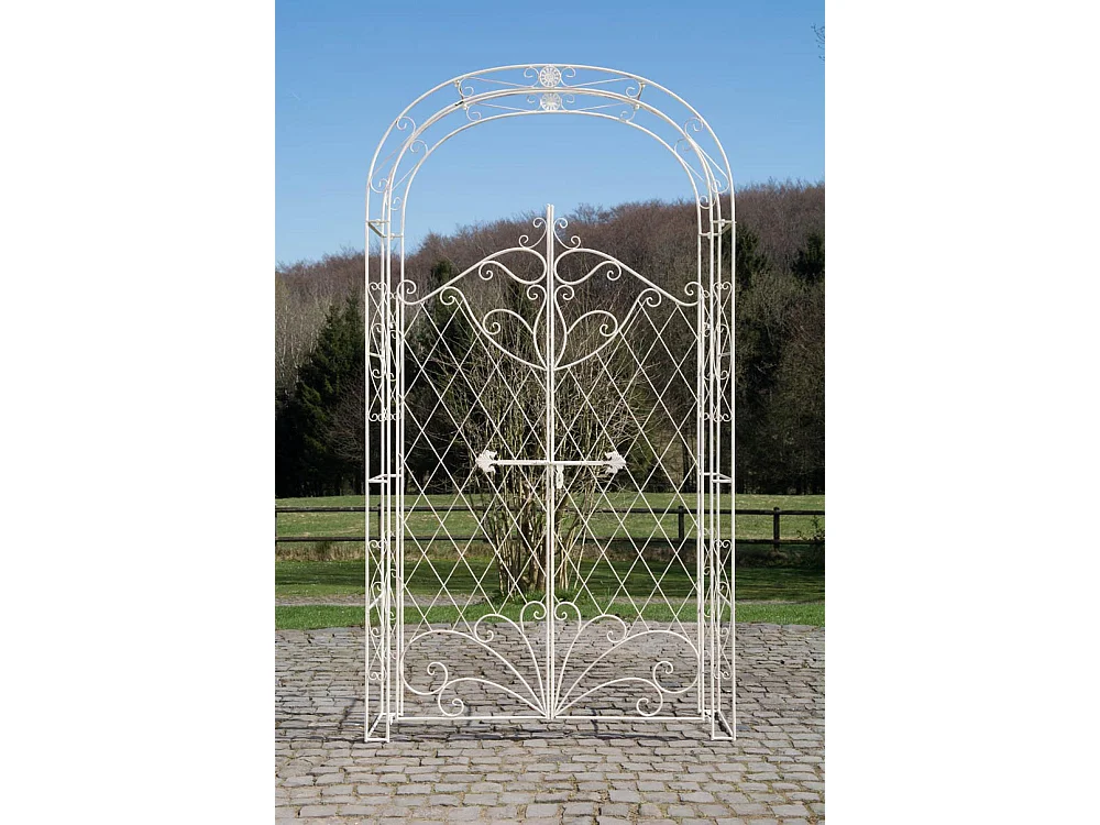 Arche à rosiers - Métal & Métal - Crème antique - Melissa