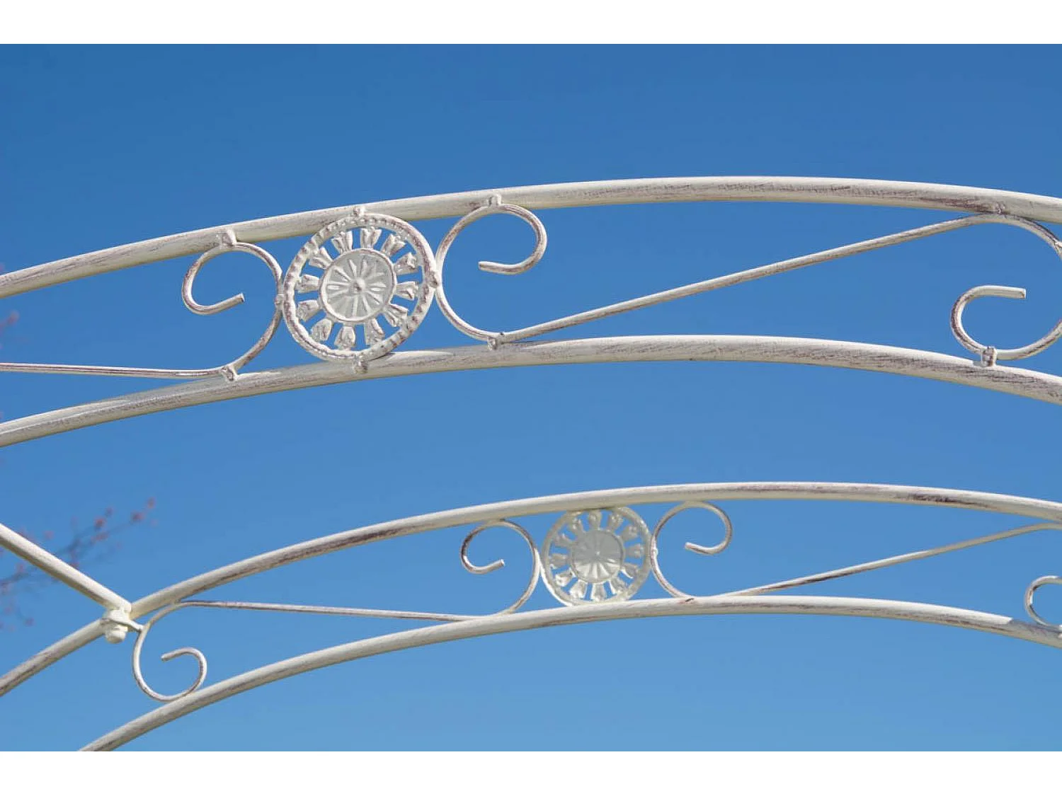 Arche à rosiers - Métal & Métal - Crème antique - Melissa