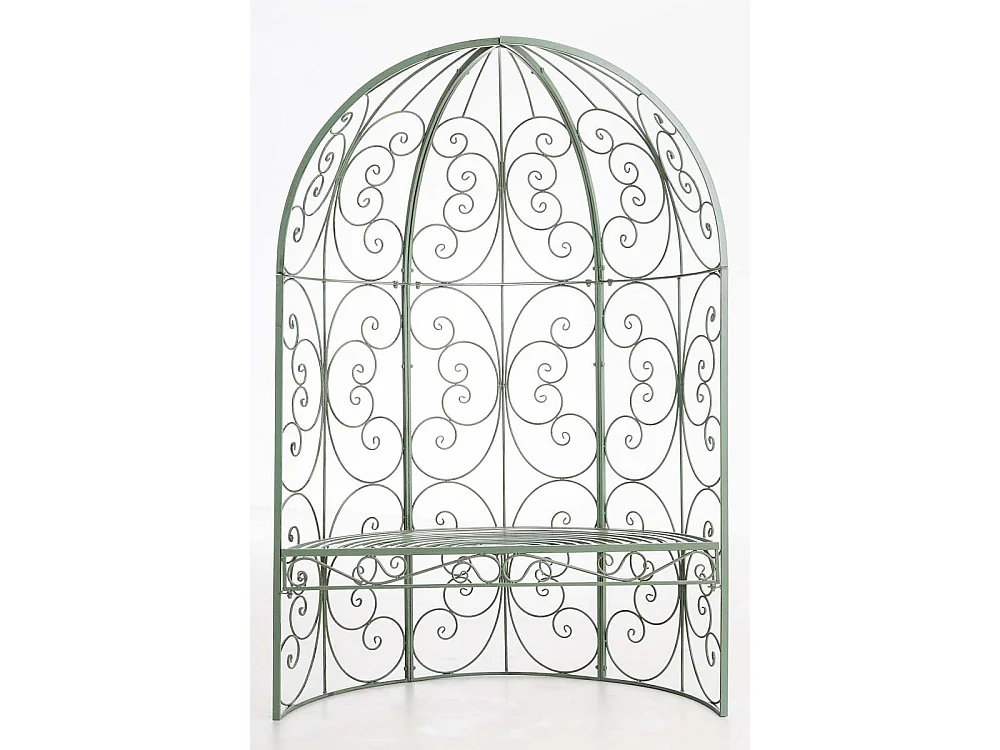 Arche à rosiers - Métal & Noyer - Vert antique - Rosie