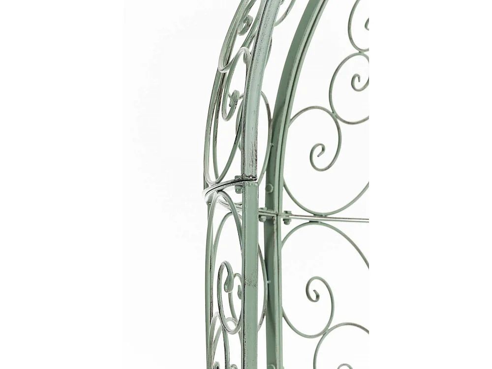 Arche à rosiers - Métal & Noyer - Vert antique - Rosie