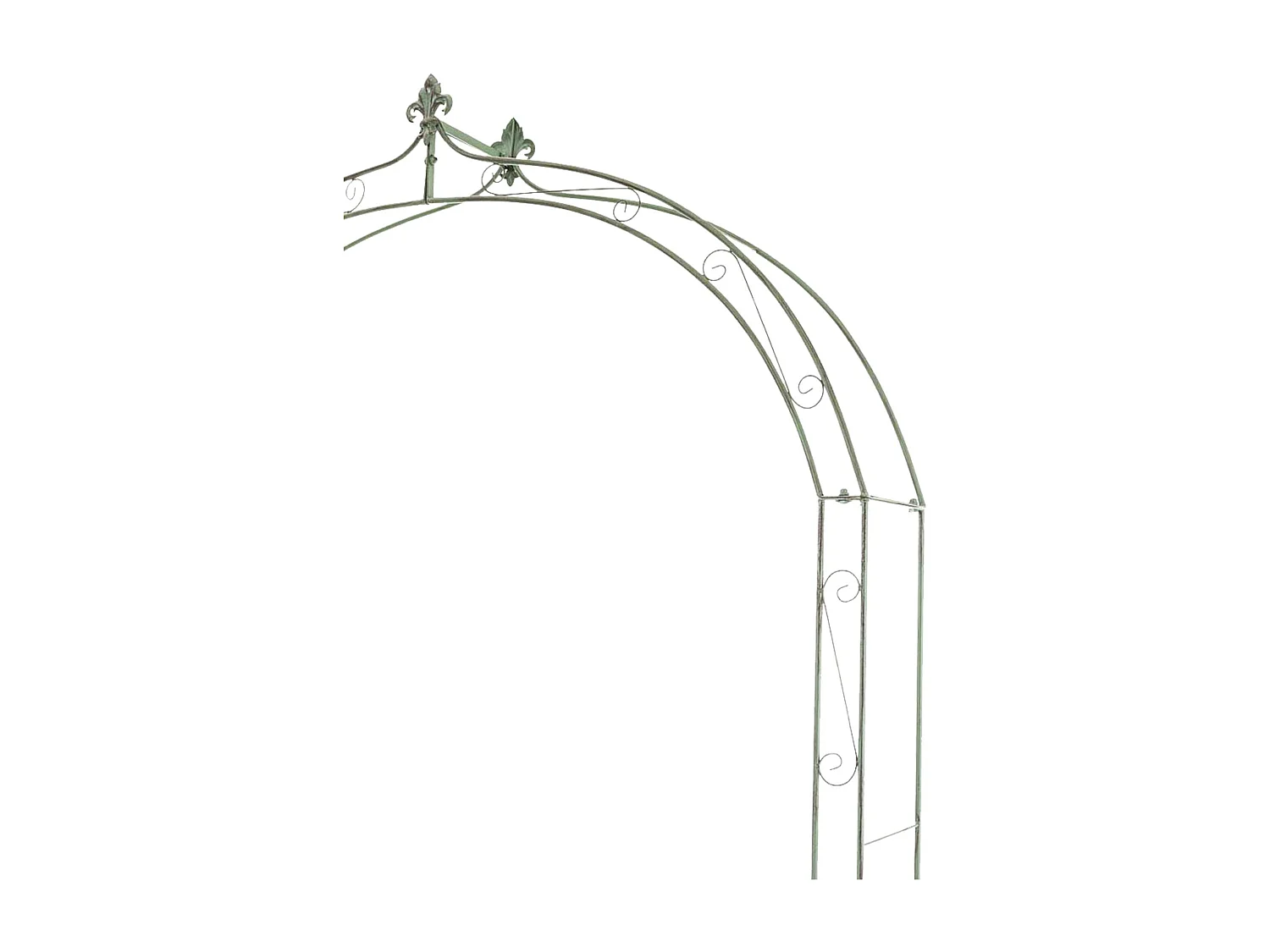 Arche à rosiers - Métal - Vert antique - Anna