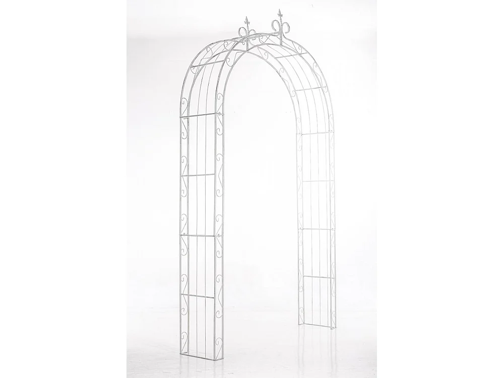 Arche à rosiers - Métal & Métal - Blanc antique - Sun