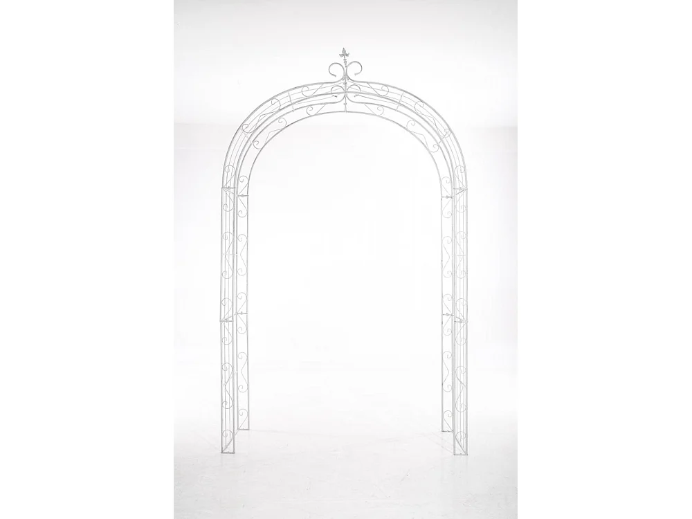 Arche à rosiers - Métal & Métal - Blanc antique - Sun