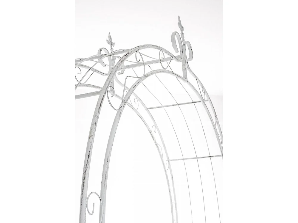 Arche à rosiers - Métal & Métal - Blanc antique - Sun