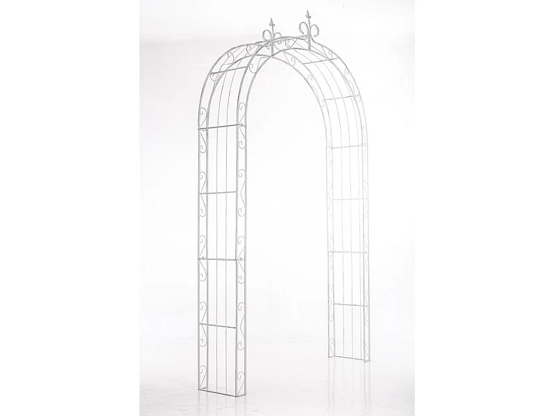 Arche à rosiers - Métal & Métal - Blanc antique - Sun