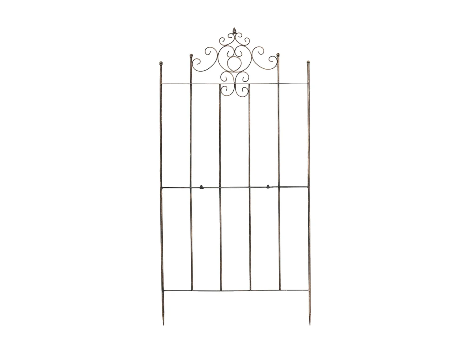 Set van 2  Trellis - Metaal & wit - bronzen - Paula