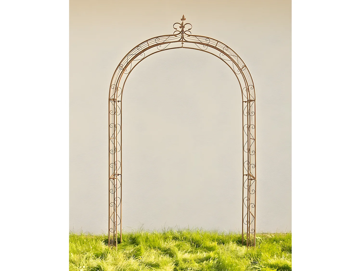 Arche à rosiers - Métal & Métal - Marron antique - Sun