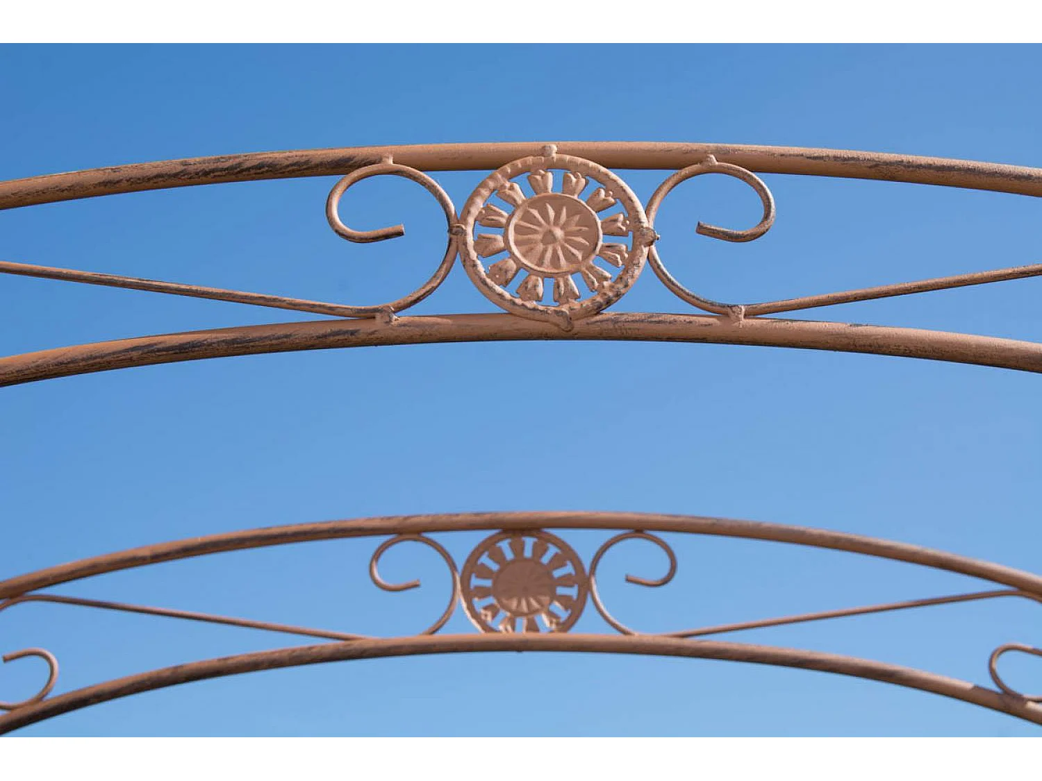 Arche à rosiers - Métal & Métal - Marron antique - Melissa