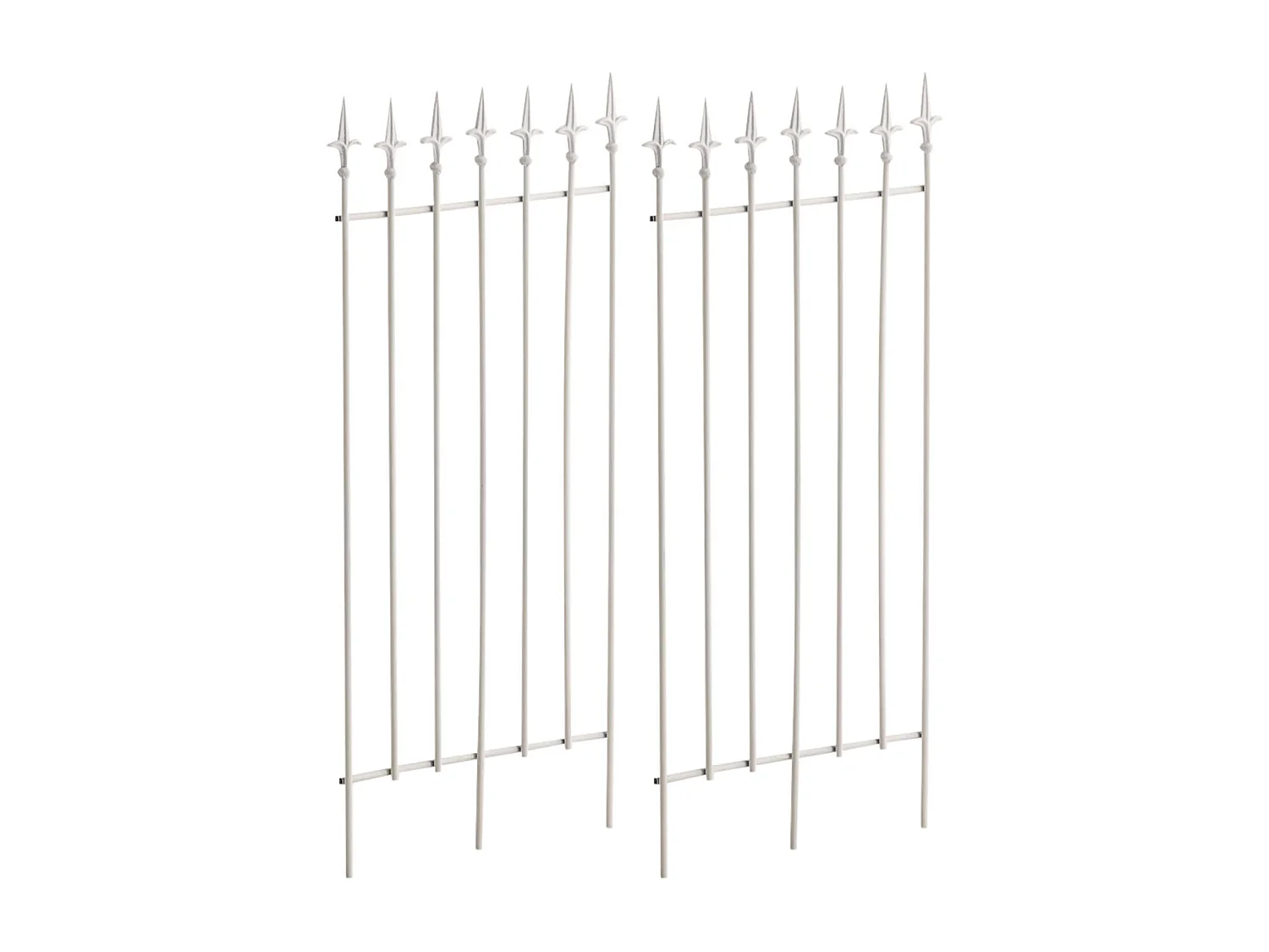 Lot de 2  Treillis - Métal & Blanc - Blanc - Elisa