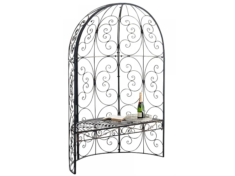 Arche à rosiers - Métal & Noyer - Bronze - Rosie