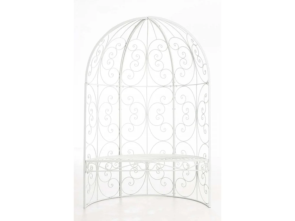 Arche à rosiers - Métal & Noyer - Blanc - Rosie