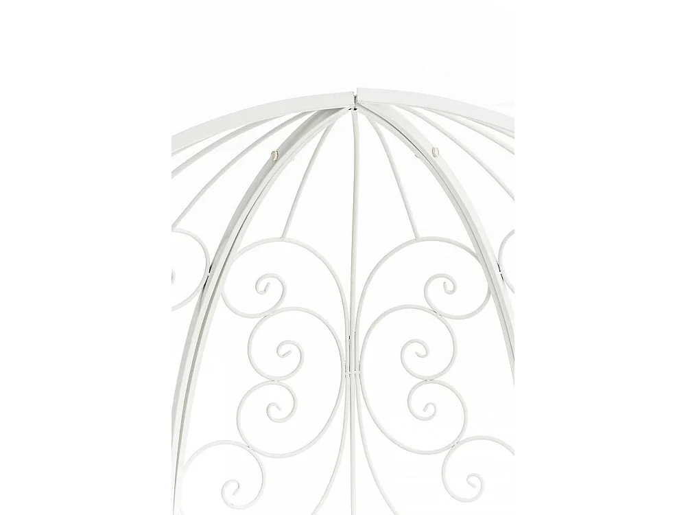 Arche à rosiers - Métal & Noyer - Blanc - Rosie