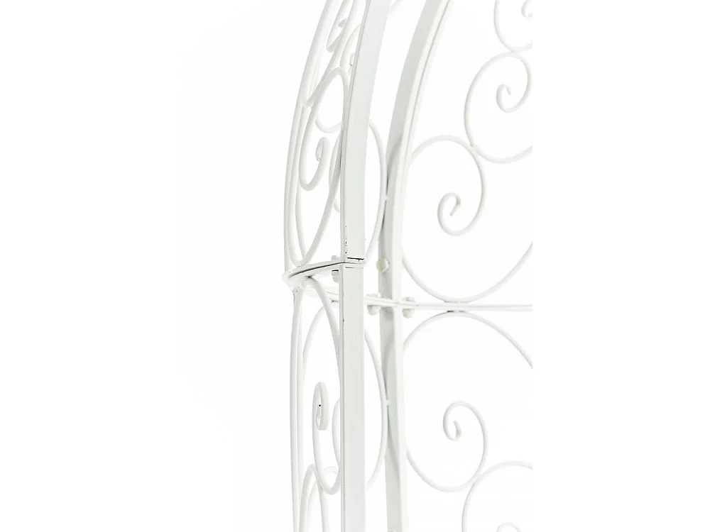 Arche à rosiers - Métal & Noyer - Blanc - Rosie