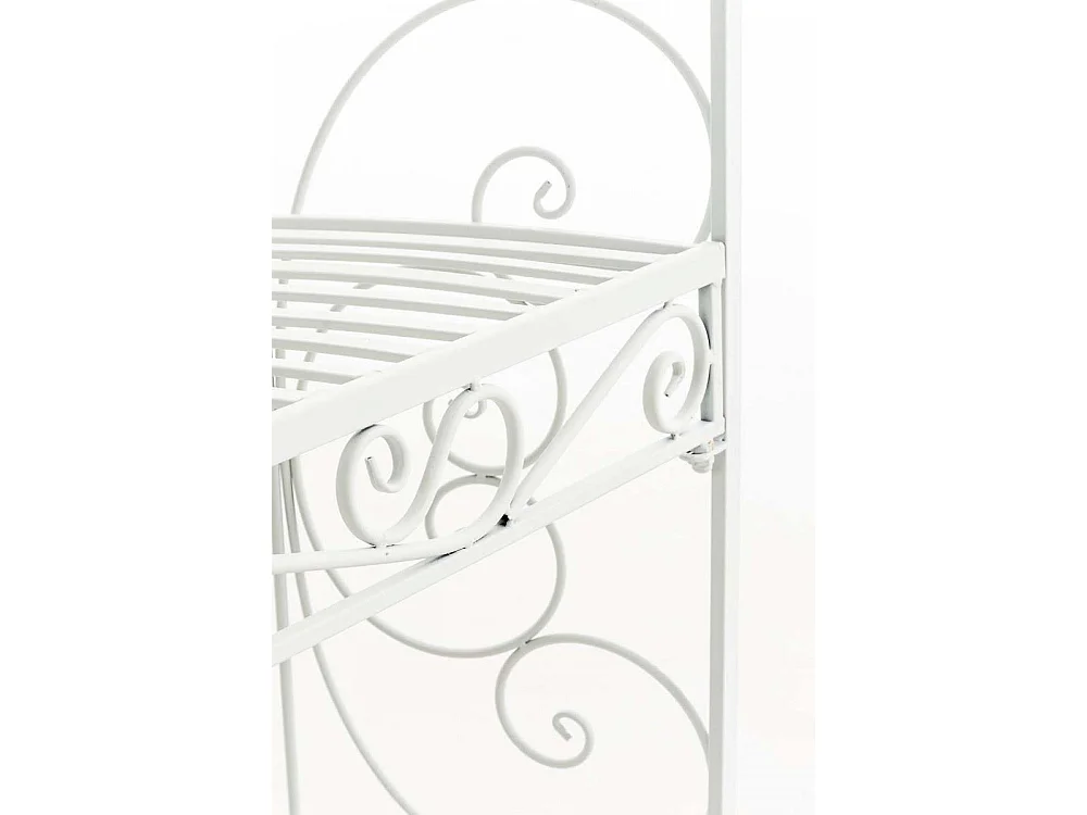 Arche à rosiers - Métal & Noyer - Blanc - Rosie