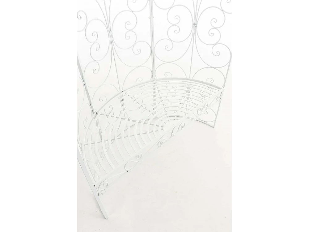 Arche à rosiers - Métal & Noyer - Blanc - Rosie