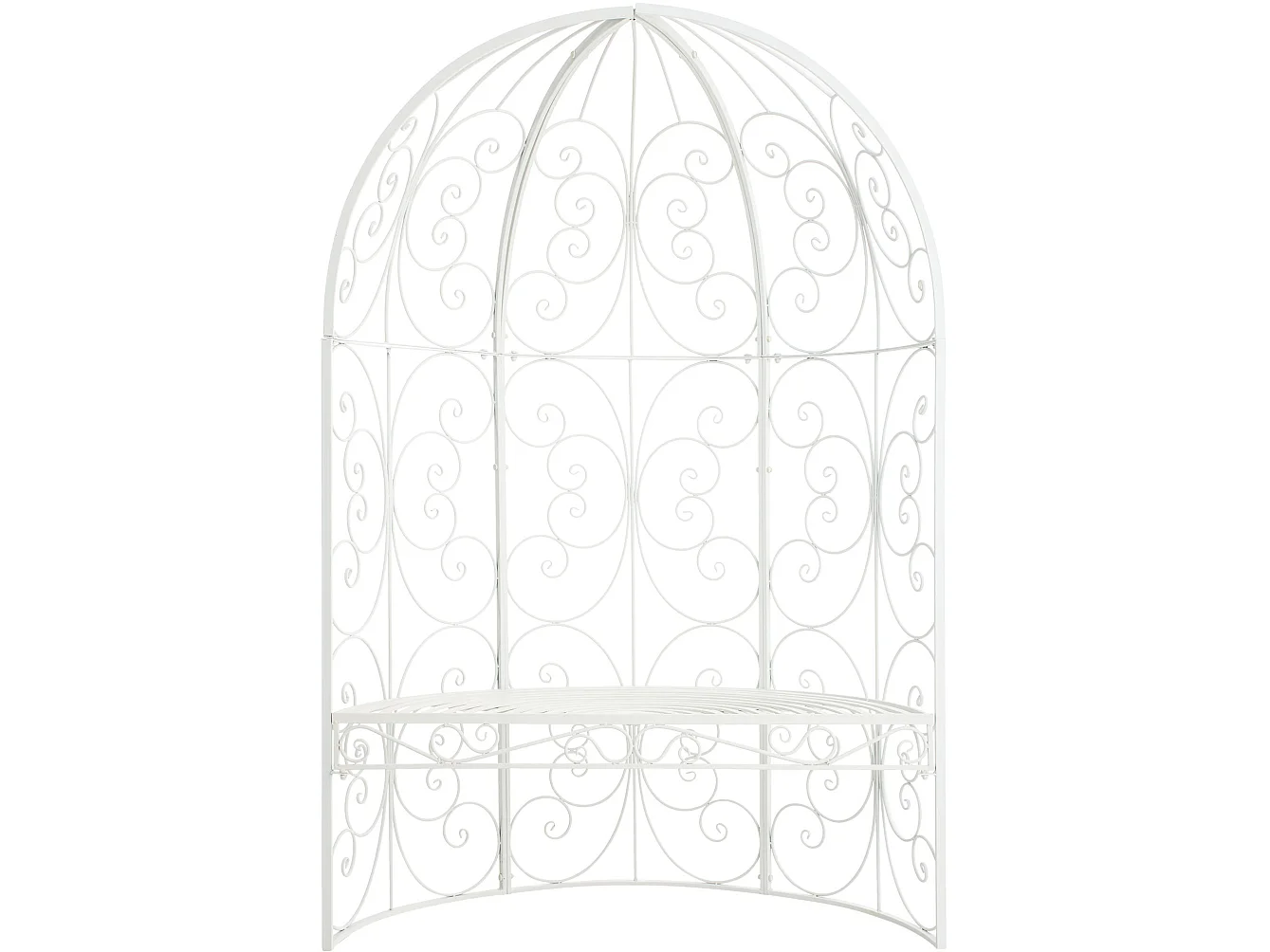 Pavillon - Métal & Nature - Blanc - Rosie