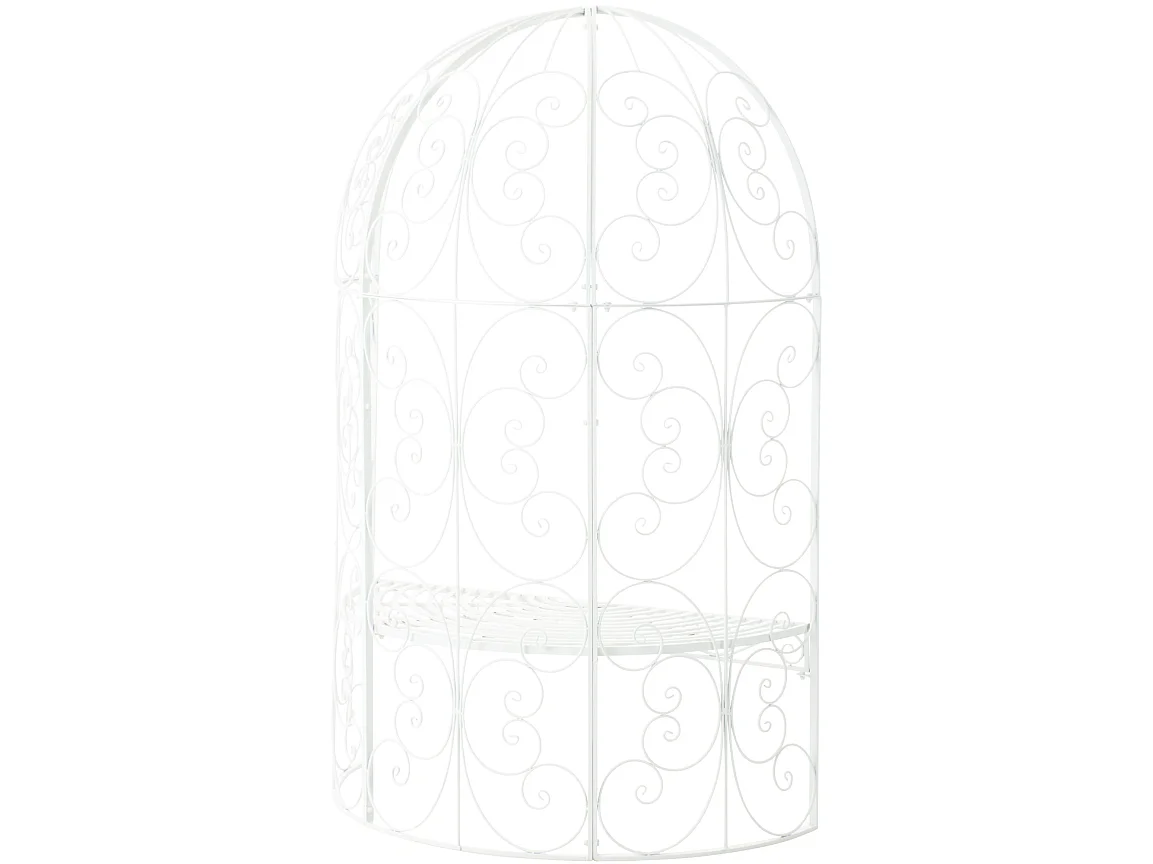 Pavillon - Métal & Nature - Blanc - Rosie