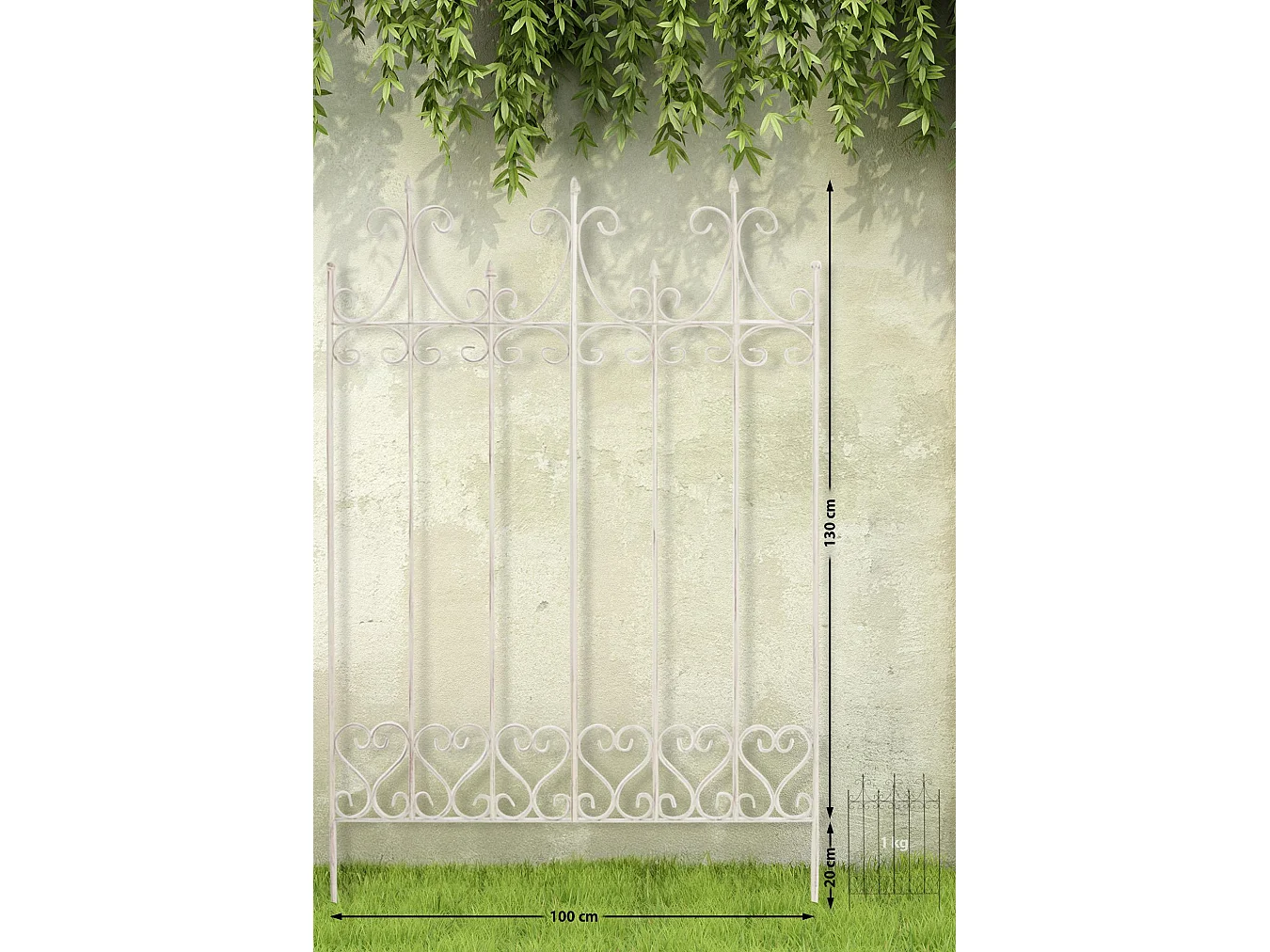 Treillis - Métal - Crème antique - Flieder