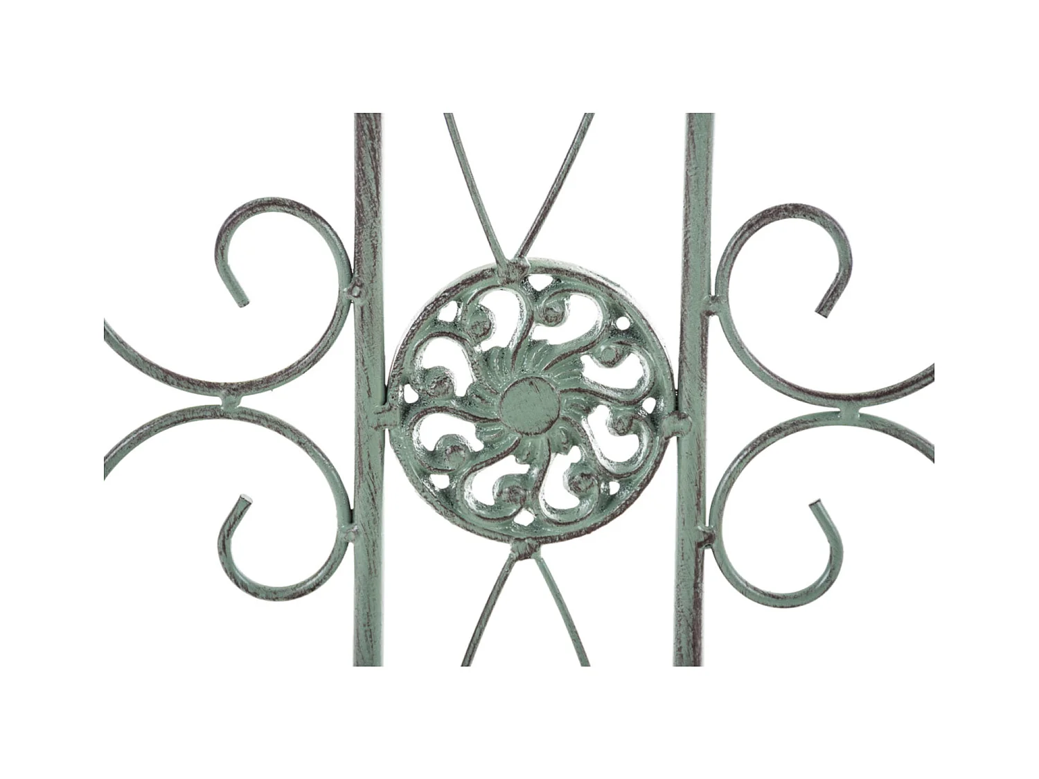 Lot de 4  Clôture de jardin - Métal & Antique clair - Vert antique - Mangold