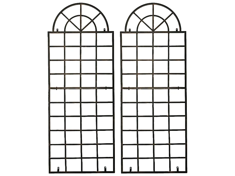 Lot de 2 Treillis - Métal & Métal - Bronze - Viva