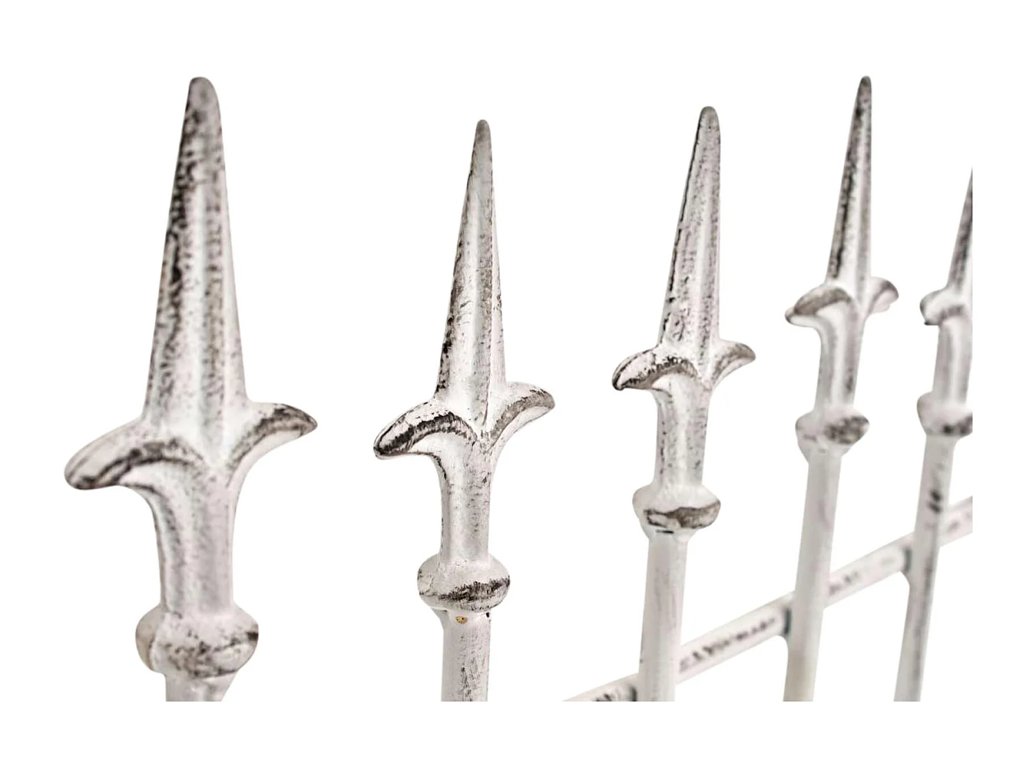 Lot de 2 Treillis - Métal - Blanc antique - Elisa