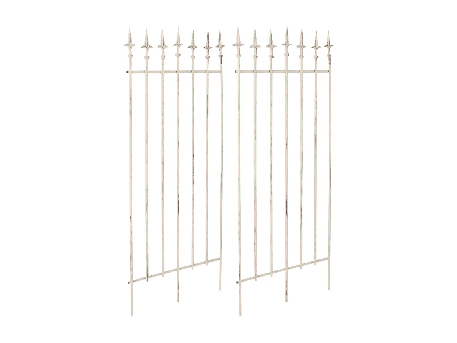 Lot de 2 Treillis - Métal - Crème antique - Elisa