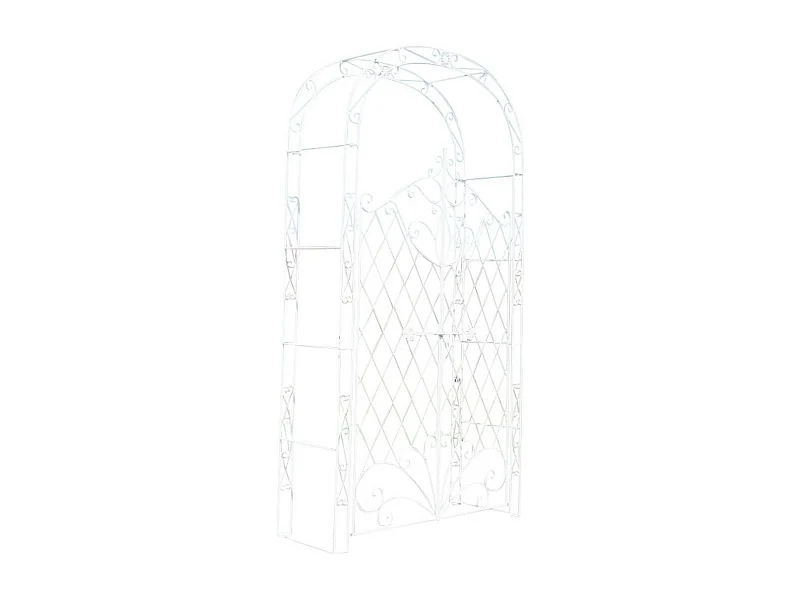 Arche à rosiers - Métal & Métal - Blanc - Melissa