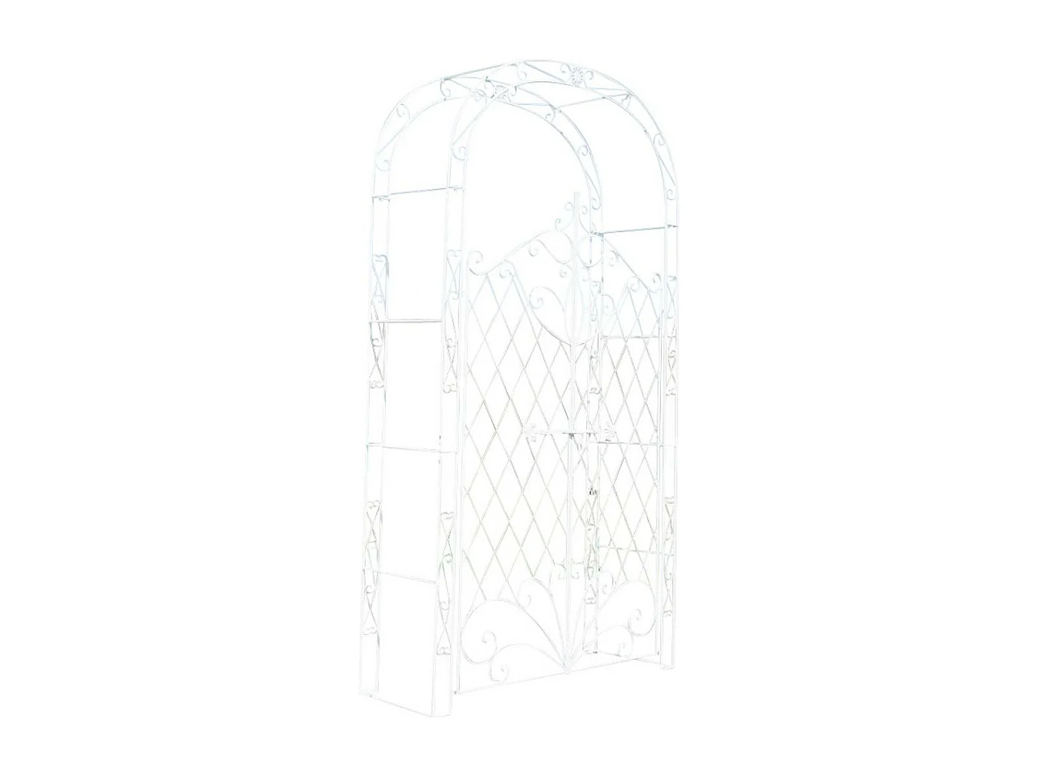 Arche à rosiers - Métal & Métal - Blanc - Melissa