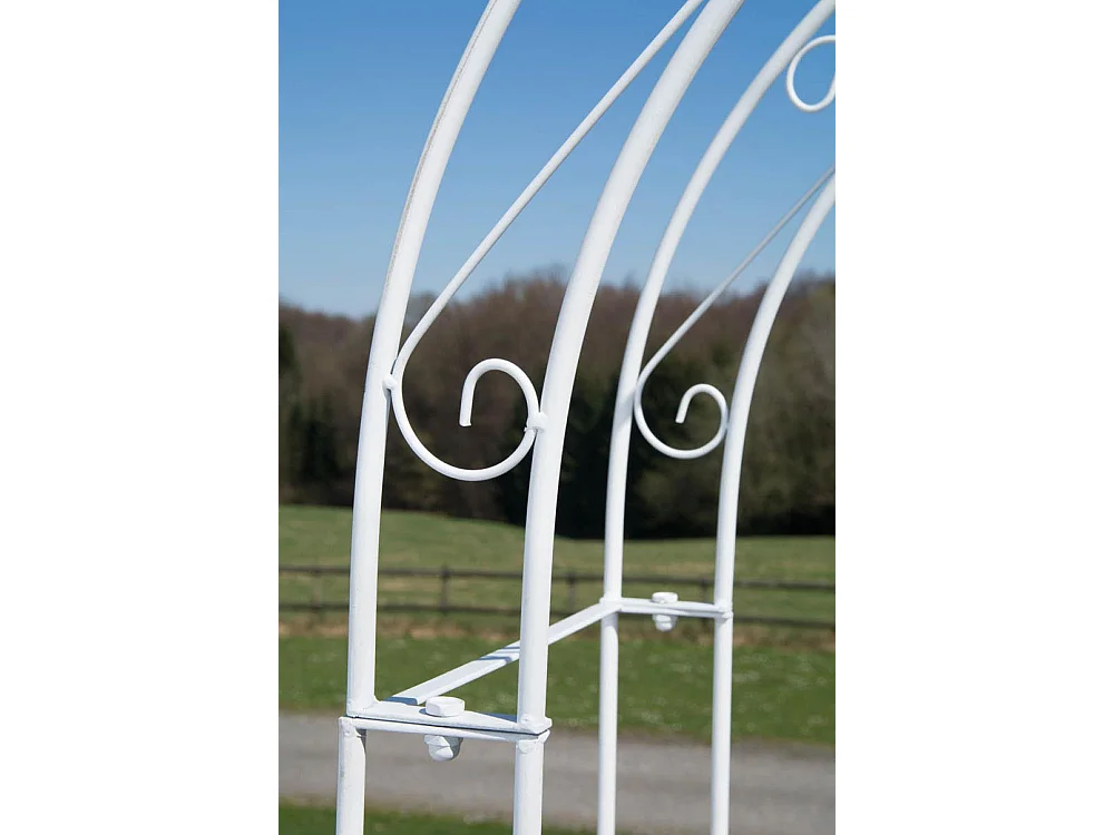 Arche à rosiers - Métal & Métal - Blanc - Melissa