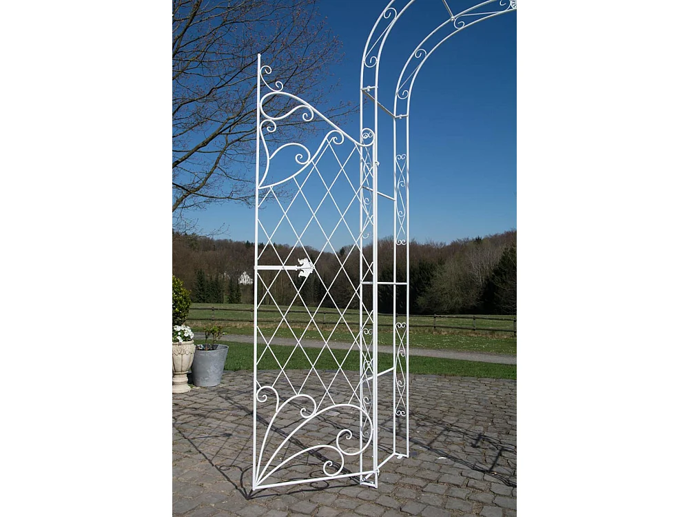 Arche à rosiers - Métal & Métal - Blanc - Melissa