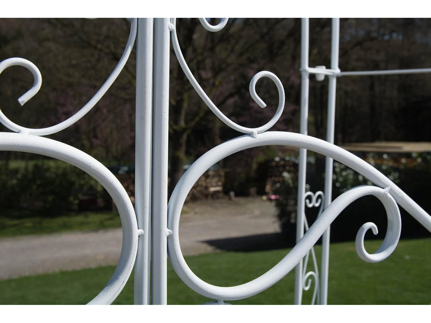 Arche à rosiers - Métal & Métal - Blanc - Melissa