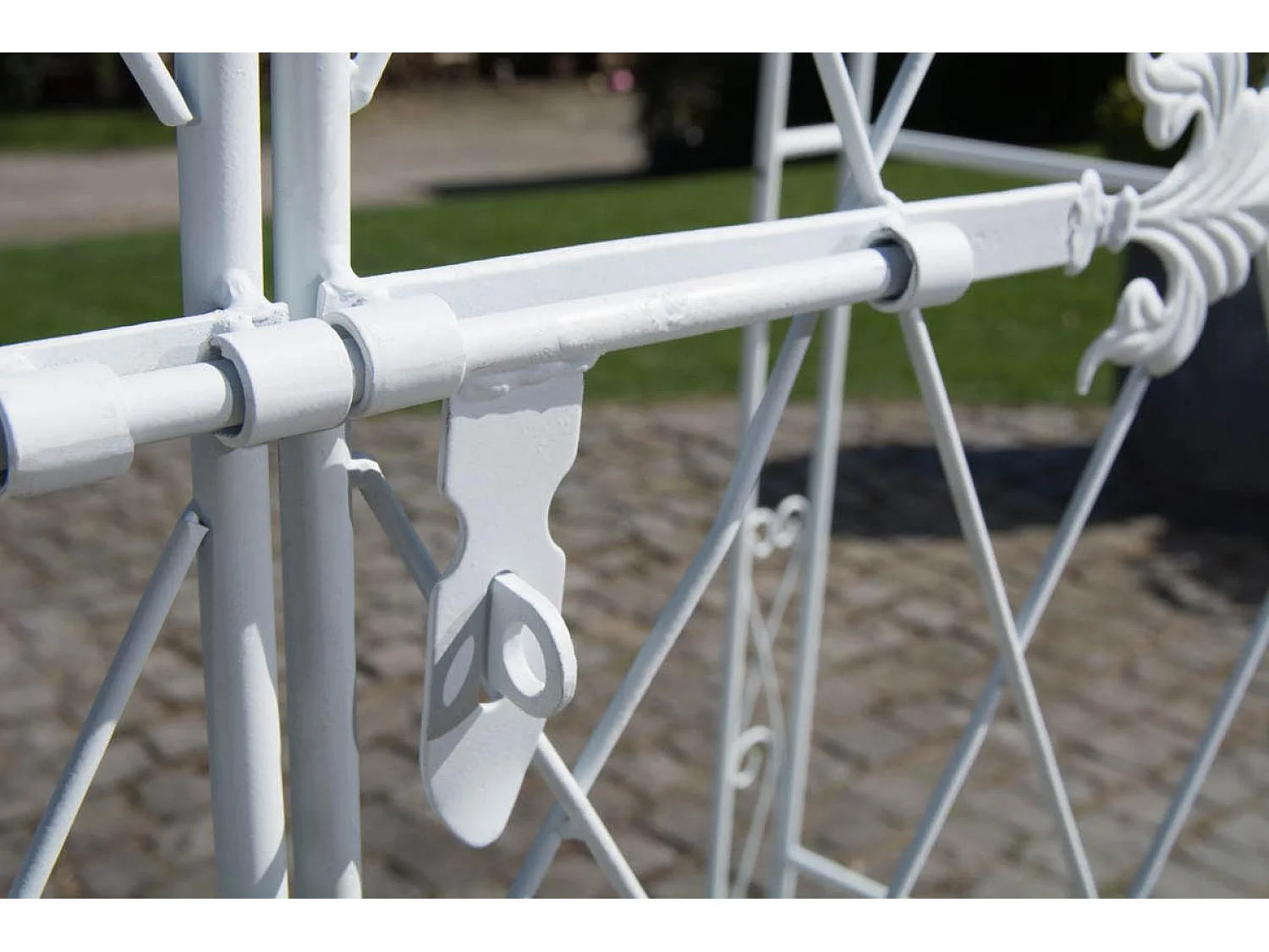 Arche à rosiers - Métal & Métal - Blanc - Melissa