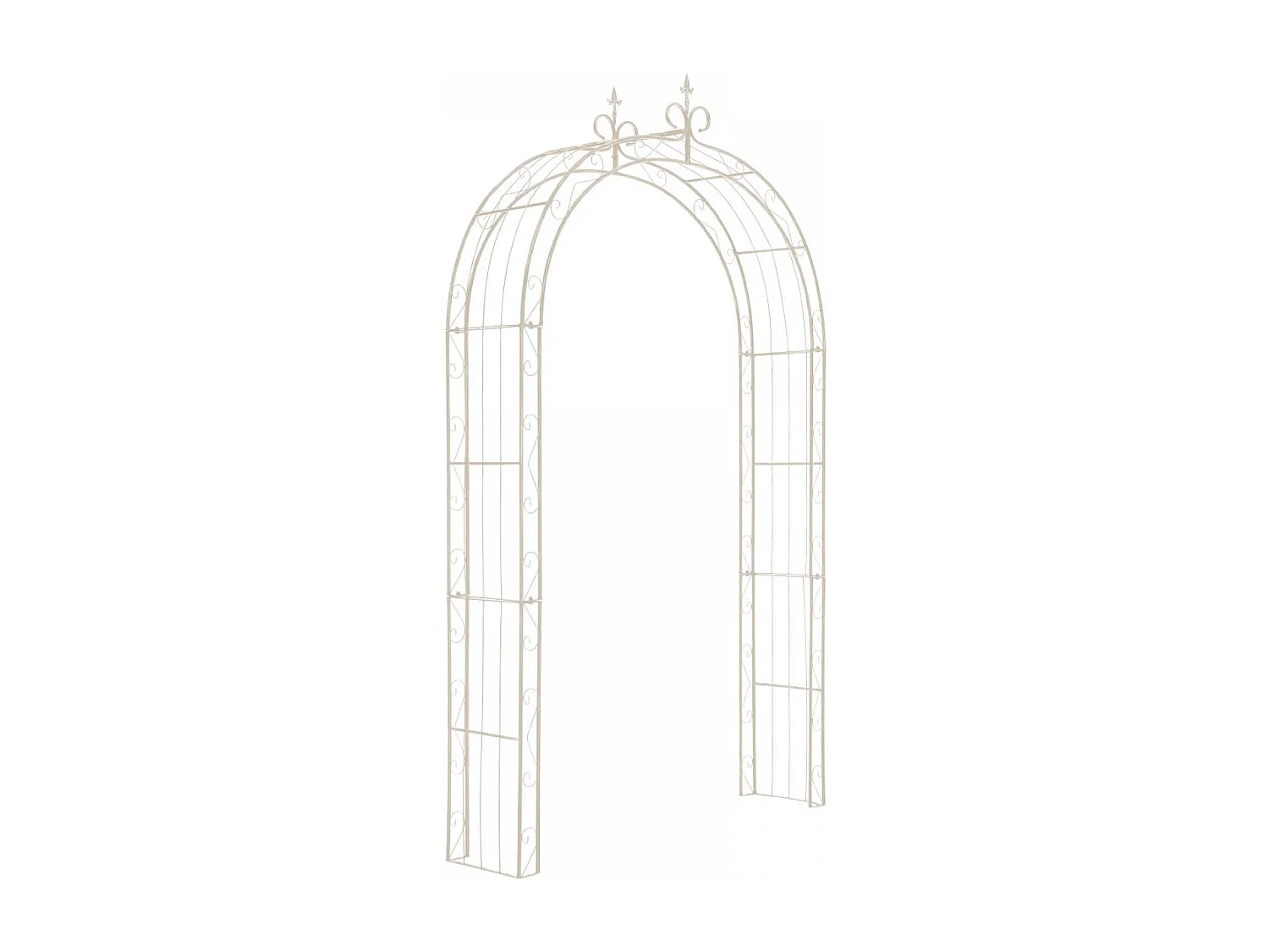 Arche à rosiers - Métal & Métal - Crème antique - Sun