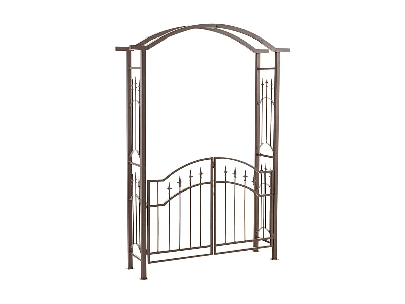 Arche à rosiers - Métal & Métal - Marron - Luxor