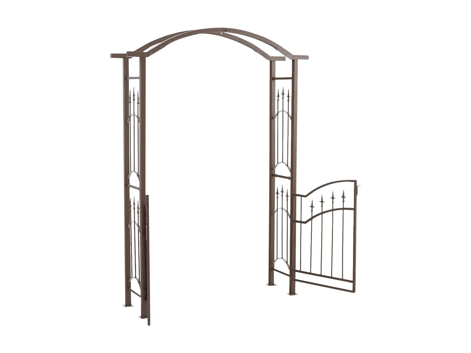 Rosenbogen - Metall & Metall - braun - Luxor