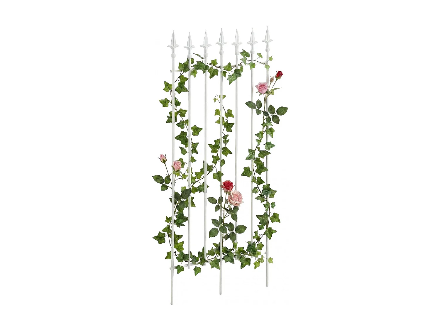 Rankgitter - Metall - weiß - Elisa