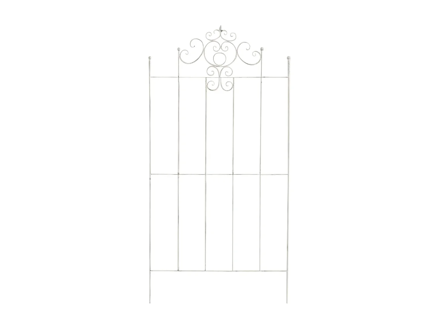 Treillis - Métal - Blanc antique - Paula