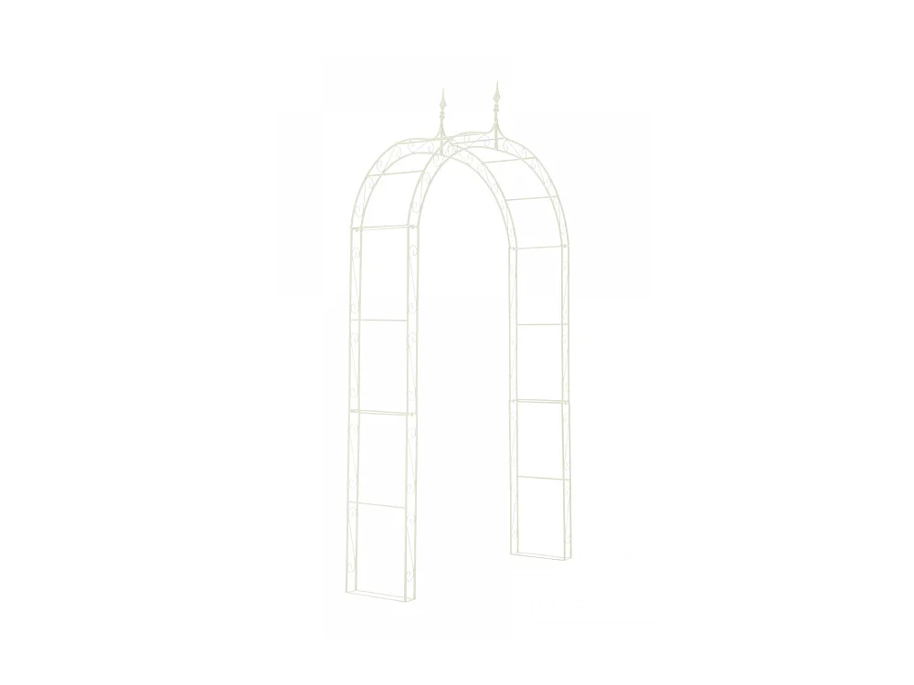 Arche à rosiers - Métal & Métal - Crème antique - Lenz