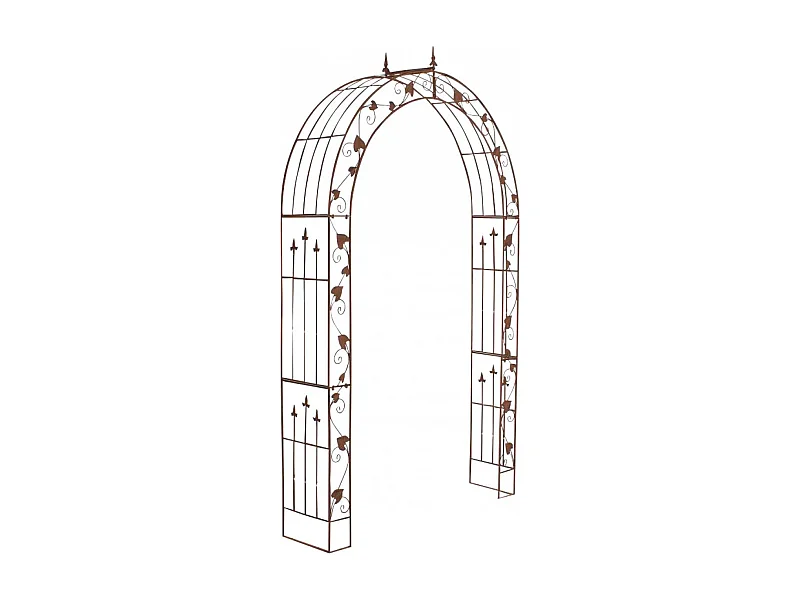 Arche à rosiers - Métal & Métal - Marron antique - Emma