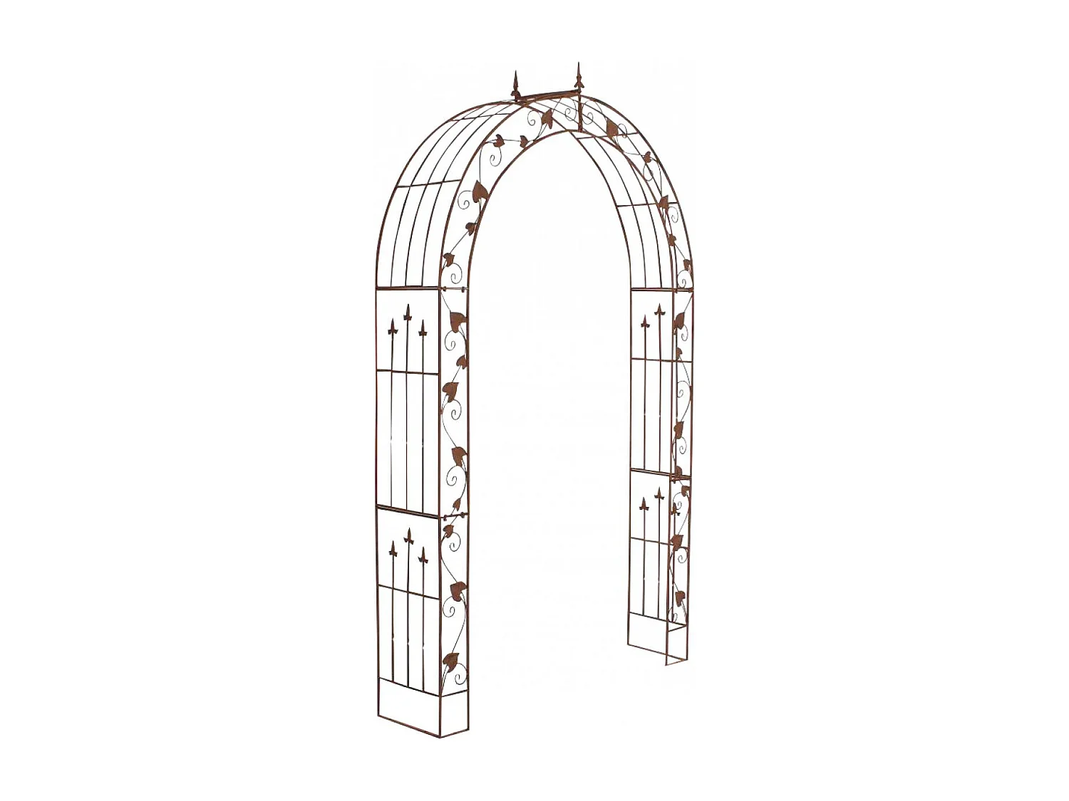Arche à rosiers - Métal & Métal - Marron antique - Emma
